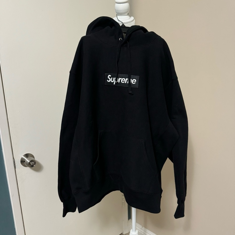 Supreme Box Logo Hooded Sweatshirt (FW23)/ BLACK/ Size small